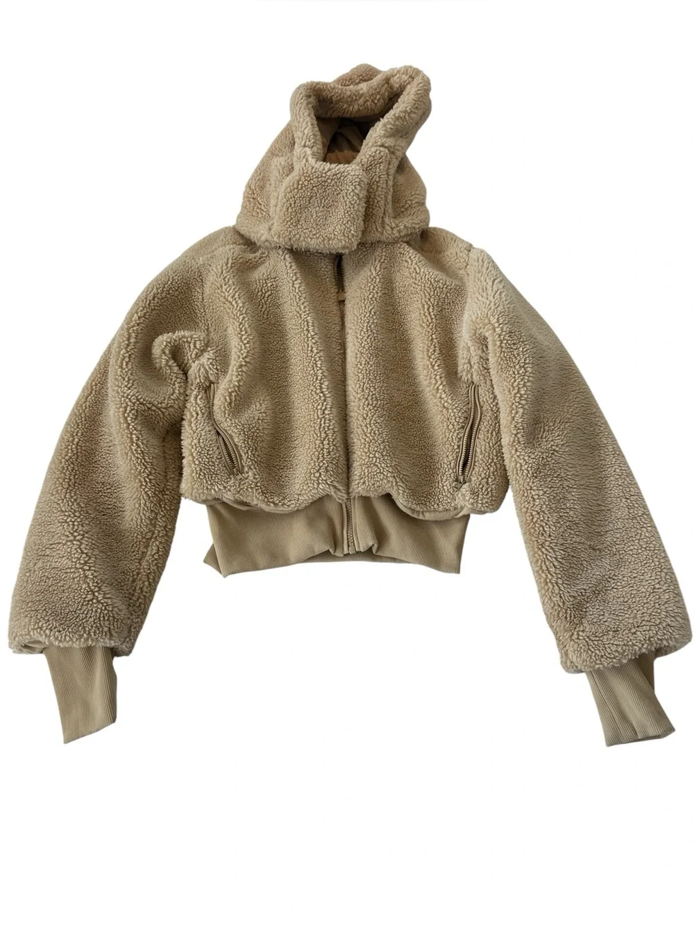 Alo Yoga Foxy Sherpa Jacket in Camel